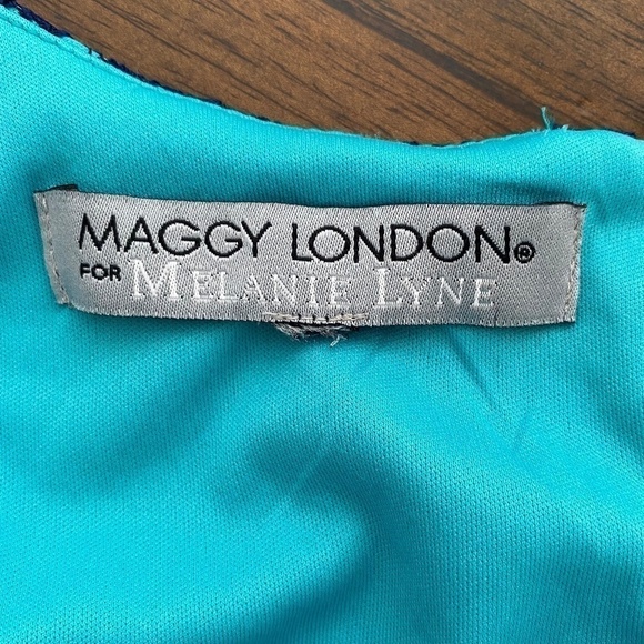 Maggy London for Melanie Lynn lined with lace overly dress size 6 - Picture 4 of 10